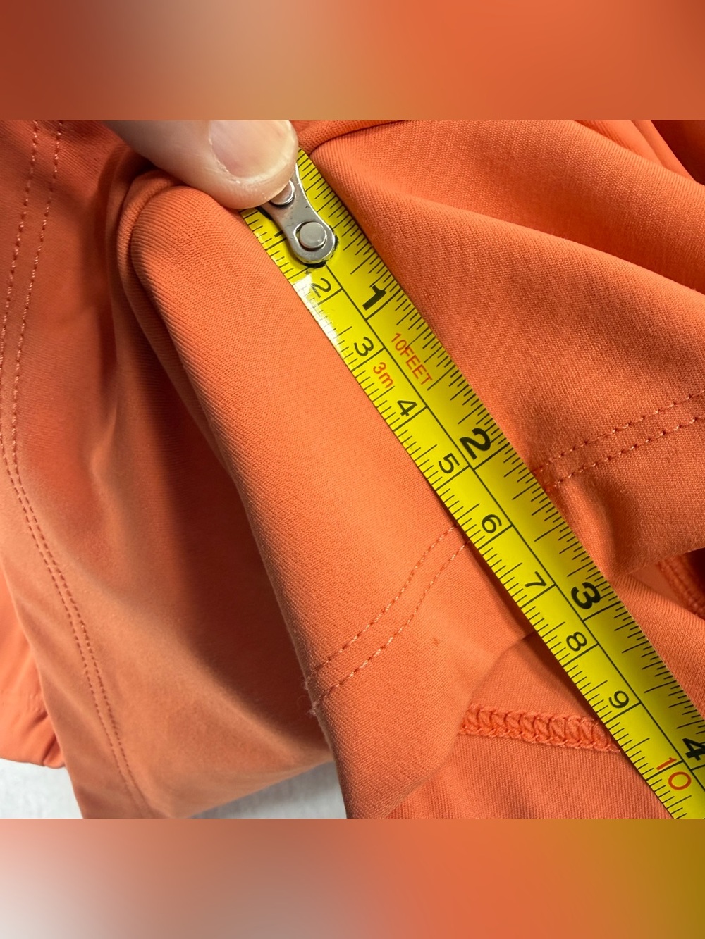 Halara SoftlyZero Airy Super High Waisted 2-in-1 Shorts XS Orange 3” Lounge - Picture 6 of 10